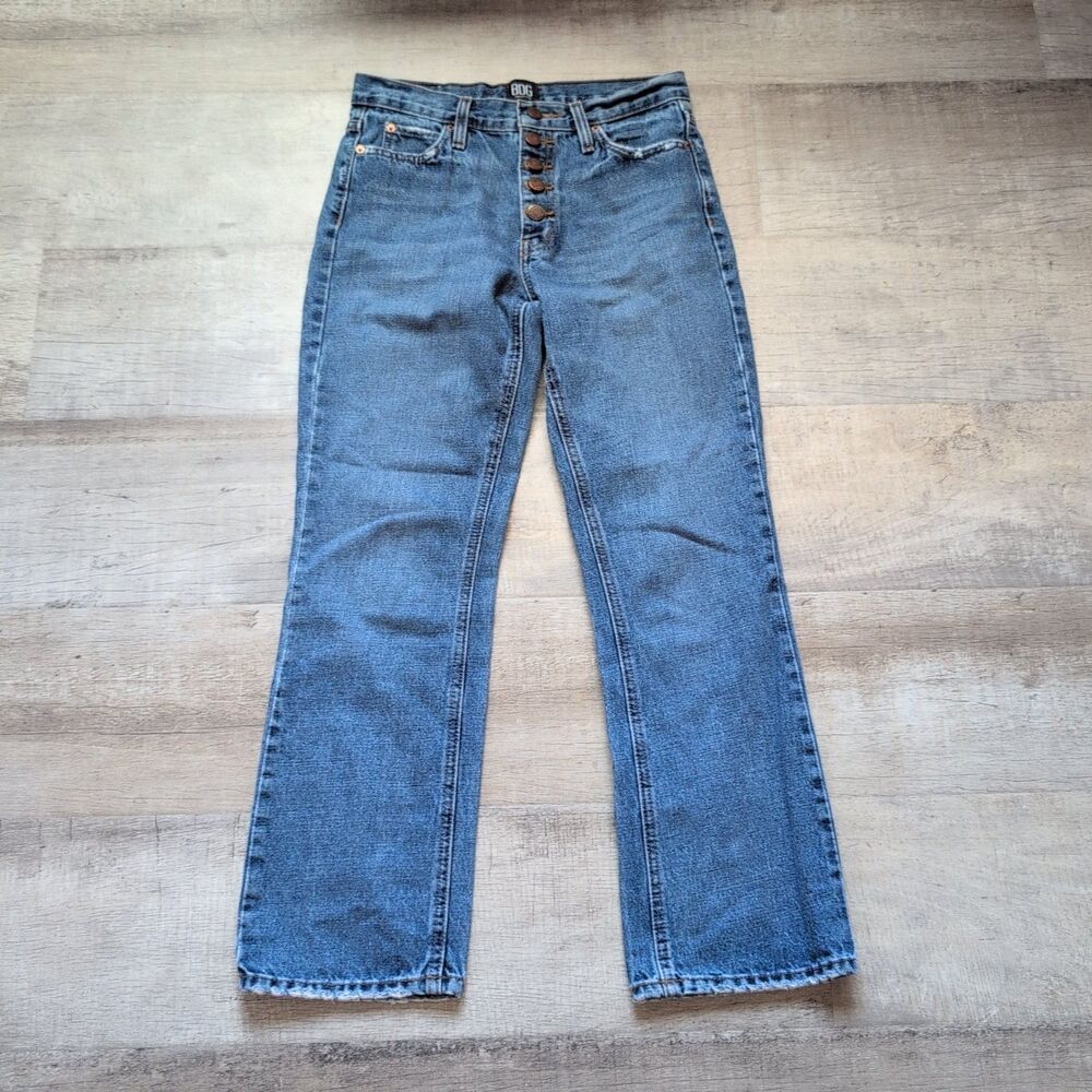 BDG Jeans Womens Mid Rise Button Fly Vintage Bootcut Denim 26